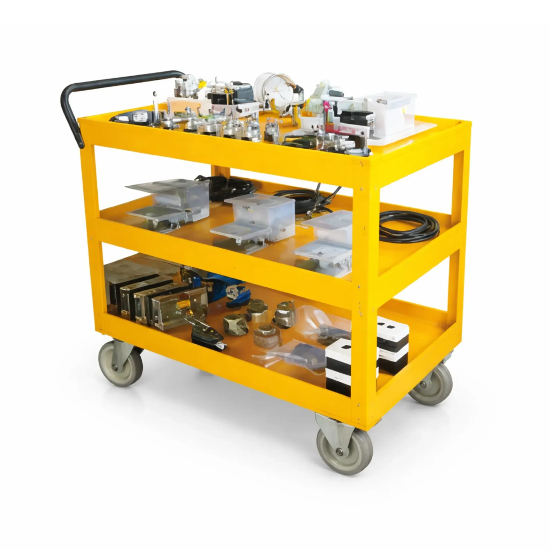 Three shelf trolley
